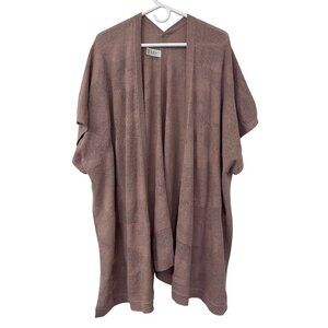 Lululemon Womens Find Your Light Wrap One Size Pink Mauve Cotton Silk Open Front